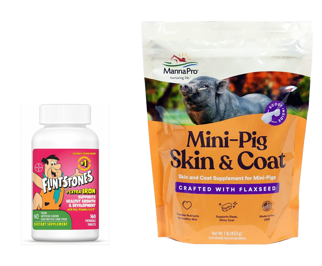 Supplements sking coat — Noble Mini Pigs